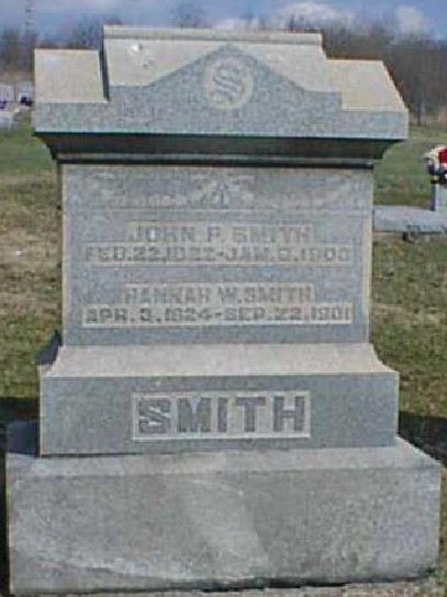 Gravestone of Hannah W. Smith